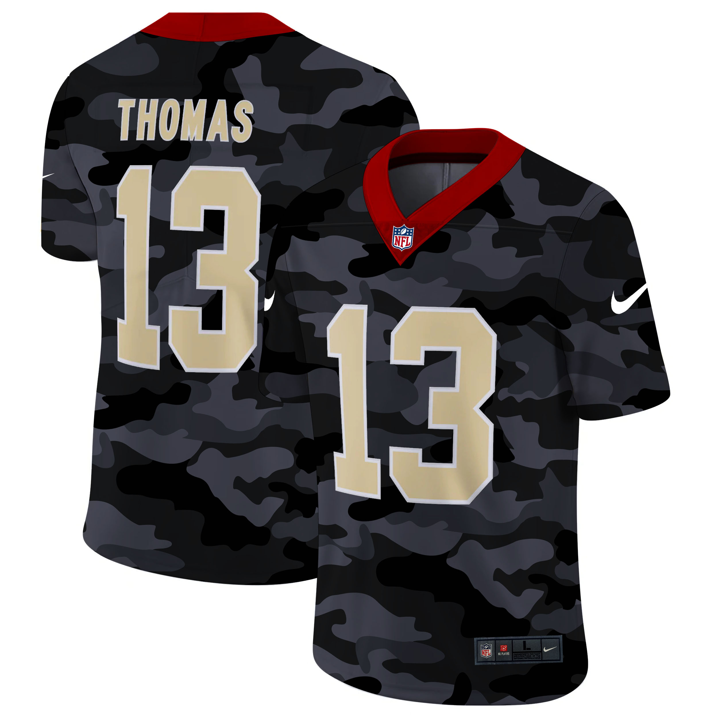 Men's New Orleans Saints #13 Michael Thomas 2020 Camo Limited Stitched Jersey